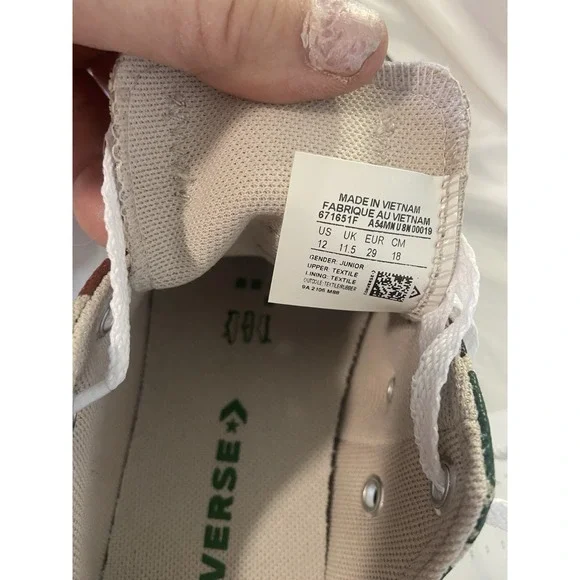 Unisex Converse All*Star Camo Dinosaur Low Top Tennis Shoes-Size Children's‎ 12 - Picture 5 of 14